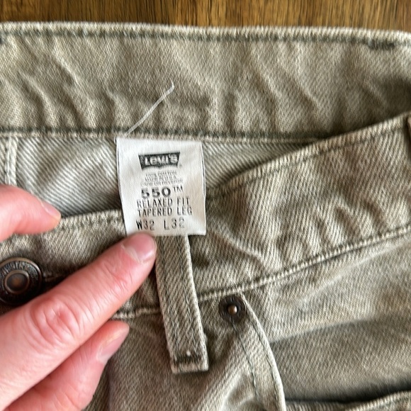 Vintage 1995 Levi’s orange tab 550 32x32 gray brown wash - Picture 8 of 12